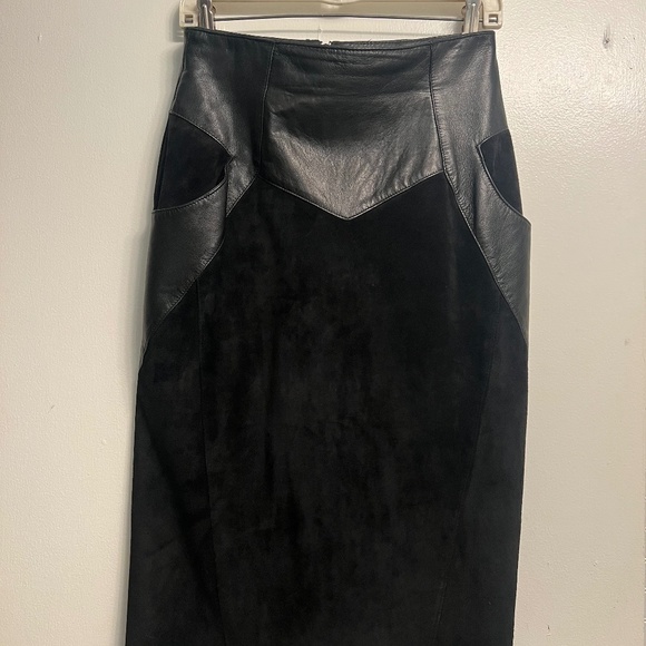 Dominic Bellissimo Leather skirt size 8 - Picture 1 of 12